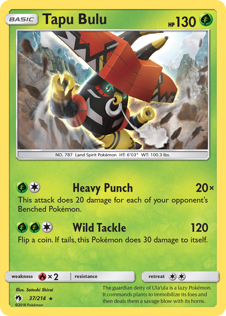 Tapu Bulu (37/214) [Sun & Moon: Lost Thunder] | Total Play