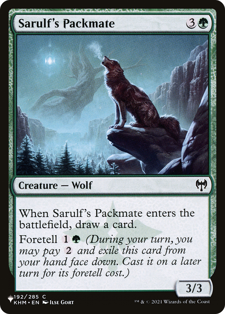 Sarulf's Packmate [The List] | Total Play