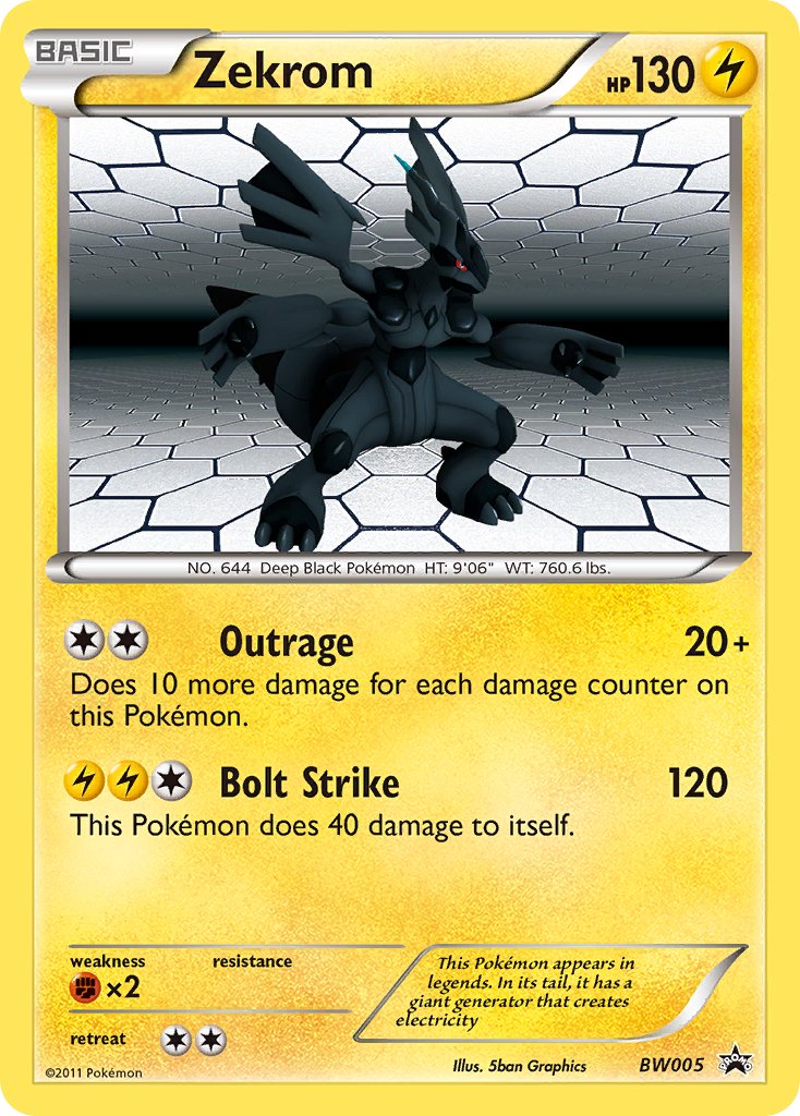 Zekrom (BW005) [Black & White: Black Star Promos] | Total Play