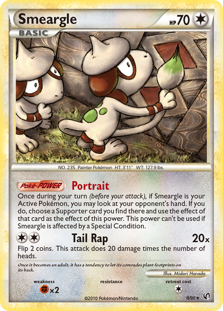 Smeargle (8/90) [HeartGold & SoulSilver: Undaunted] | Total Play