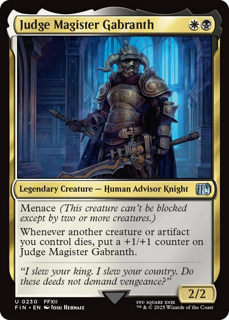 Judge Magister Gabranth [FINAL FANTASY] | Total Play