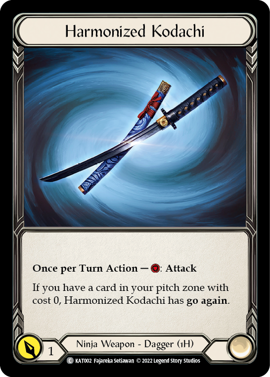 Harmonized Kodachi [KAT002] (Outsiders Katsu Blitz Deck) | Total Play