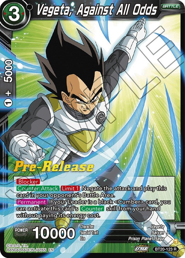 Vegeta, Against All Odds (BT20-123) [Power Absorbed Prerelease Promos] | Total Play