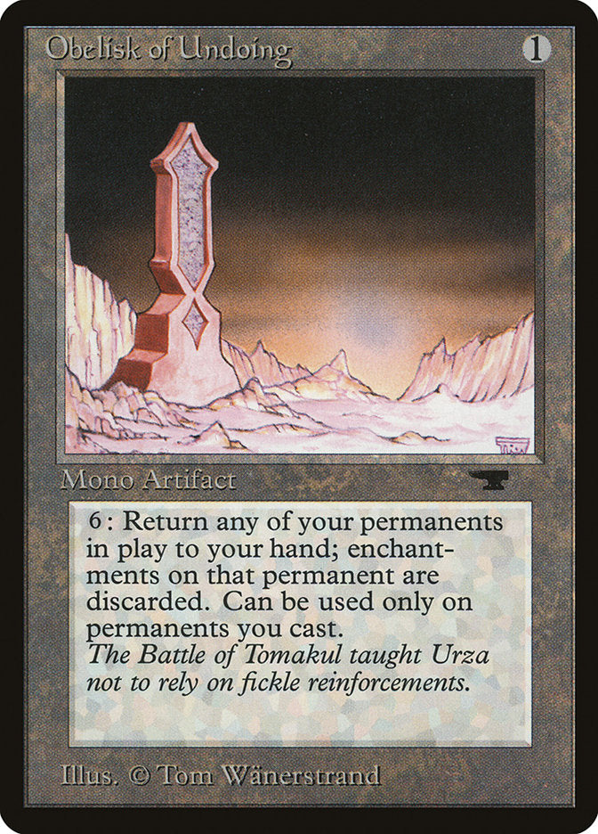 Obelisk of Undoing [Antiquities] | Total Play