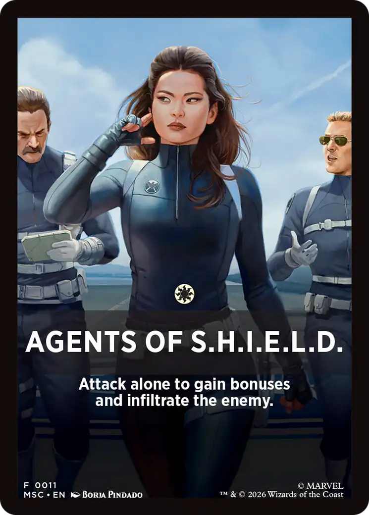 Agents of S.H.I.E.L.D. Theme Card [Marvel Super Heroes Commander] | Total Play