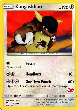 Kangaskhan (55/70) (Charizard Stamp #4) [Battle Academy 2020] | Total Play