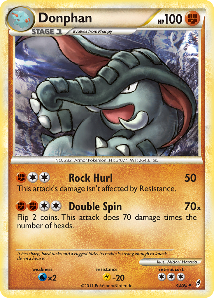 Donphan (42/95) [HeartGold & SoulSilver: Call of Legends] | Total Play