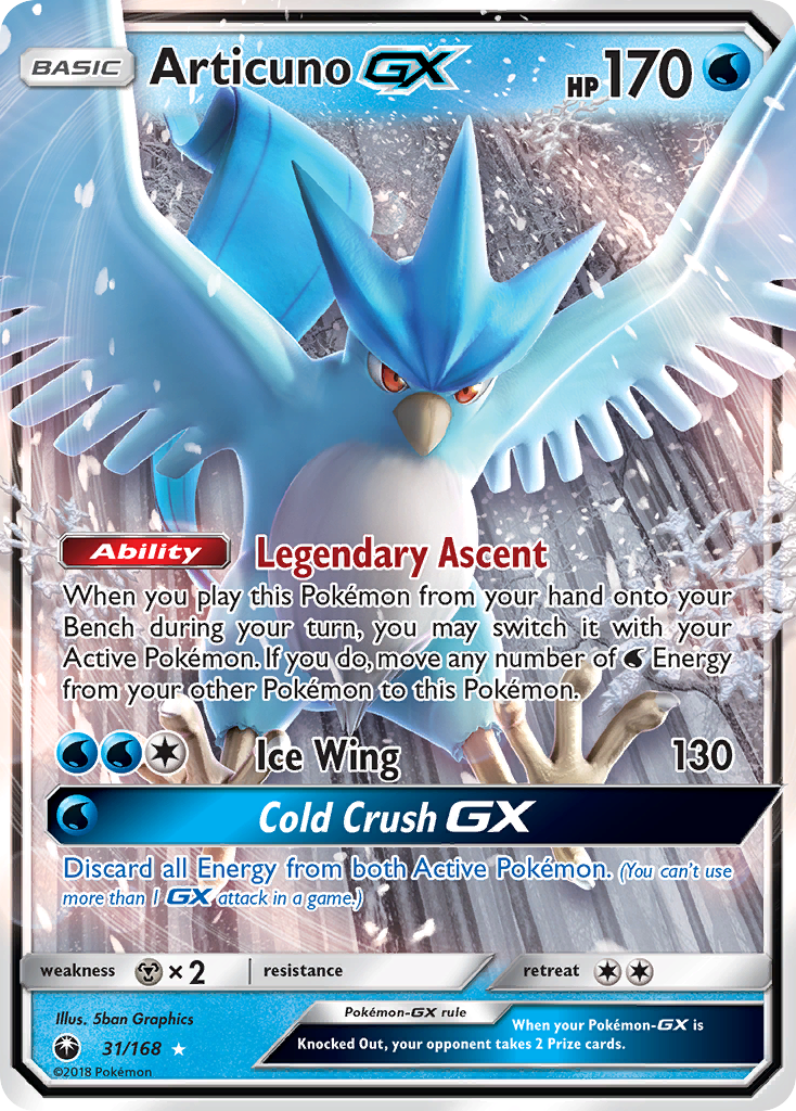 Articuno GX (31/168) [Sun & Moon: Celestial Storm] | Total Play