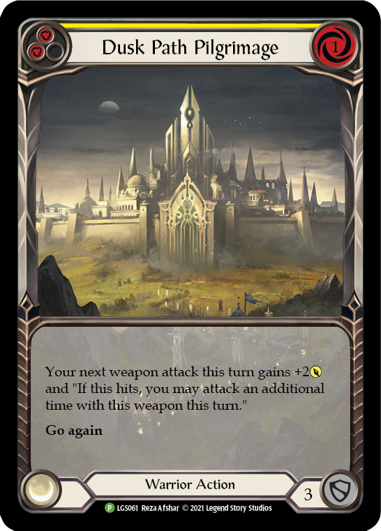 Dusk Path Pilgrimage (Yellow) [LGS061] (Promo)  Rainbow Foil | Total Play