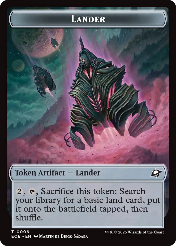 Beast (0006) // Lander Double-Sided Token [Edge of Eternities Tokens] | Total Play