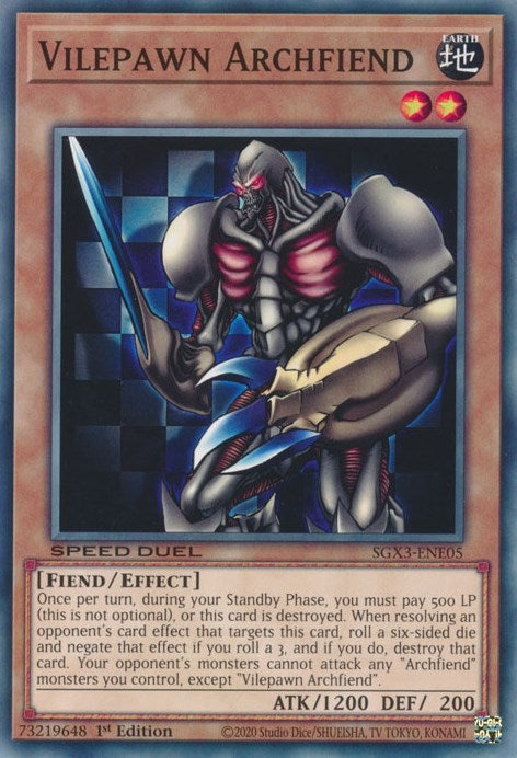 Vilepawn Archfiend [SXG3-ENE05] Common | Total Play