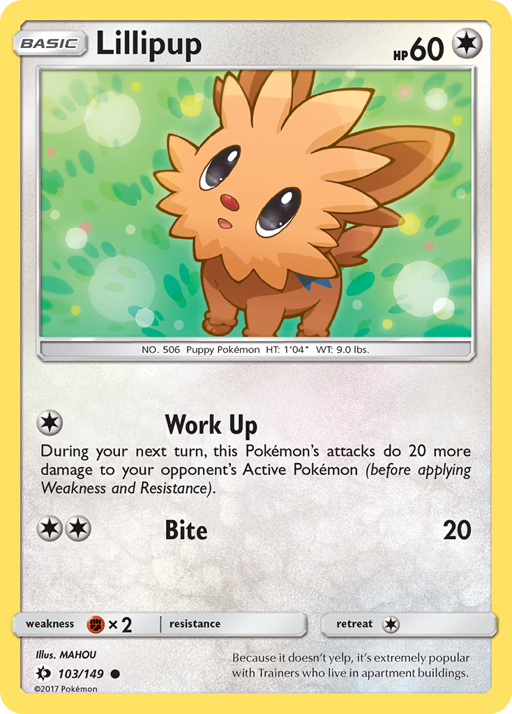 Lillipup (103/149) [Sun & Moon: Base Set] | Total Play