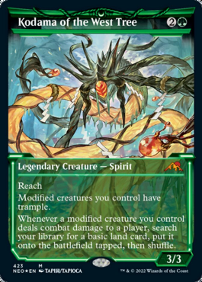 Kodama of the West Tree (Showcase) (Foil Etched) [Kamigawa: Neon Dynasty] | Total Play