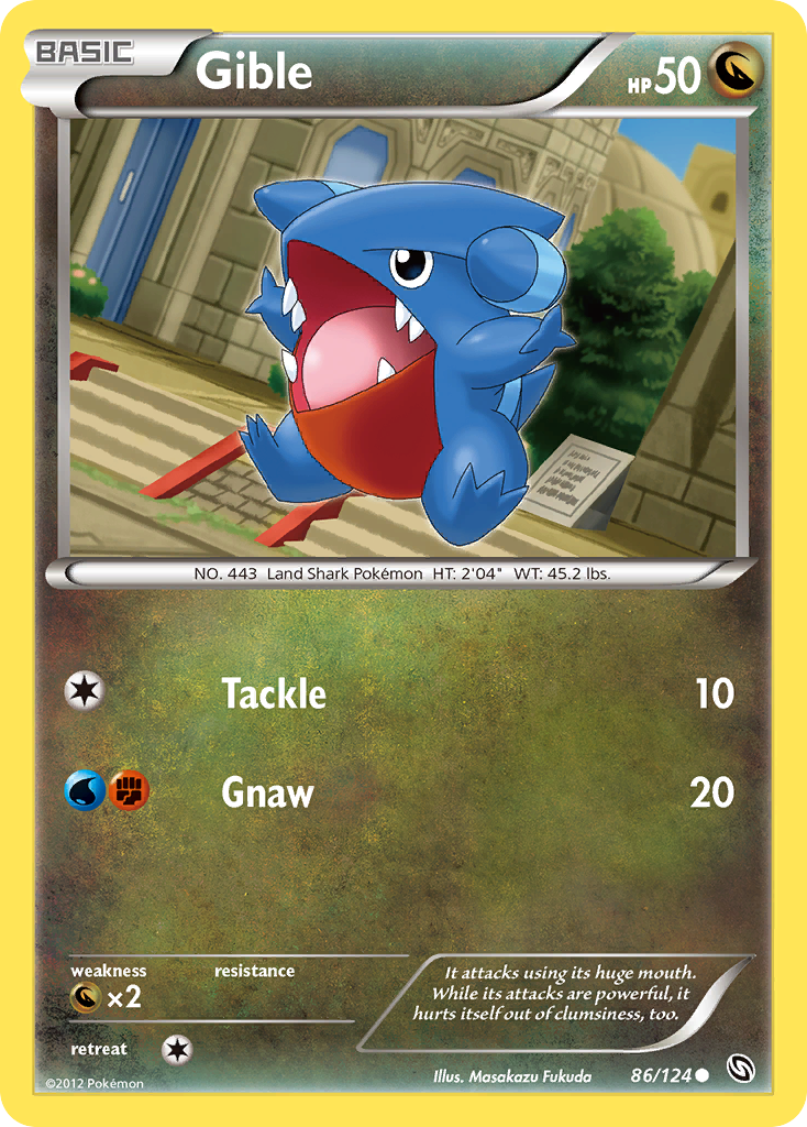 Gible (86/124) [Black & White: Dragons Exalted] | Total Play