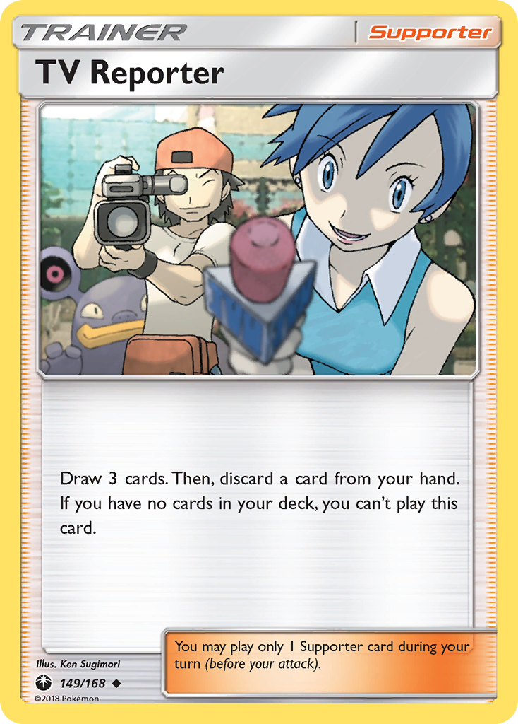 TV Reporter (149/168) [Sun & Moon: Celestial Storm] | Total Play