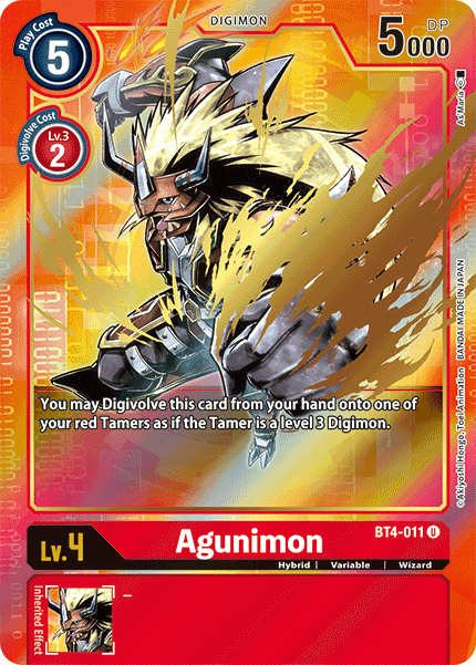 Agunimon [BT4-011] (Alternate Art) [Great Legend] | Total Play