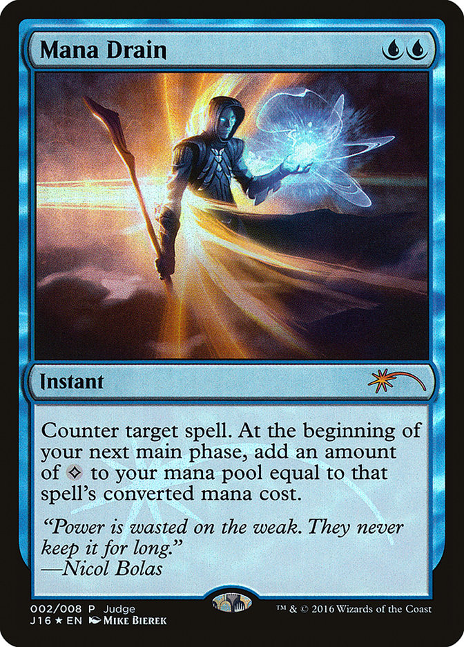 Mana Drain [Judge Gift Cards 2016] | Total Play