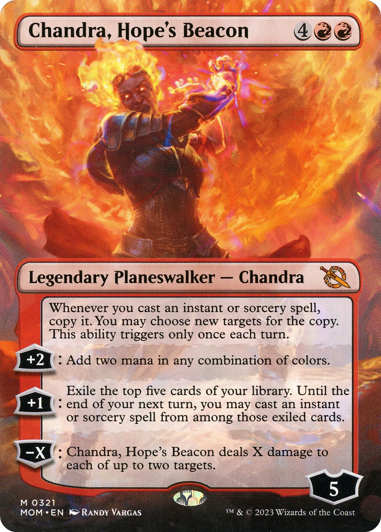 Chandra, Hope's Beacon (Borderless Alternate Art) [March of the Machine] | Total Play