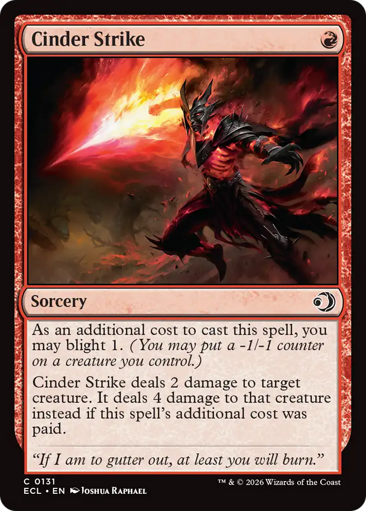 Cinder Strike [Lorwyn Eclipsed] | Total Play