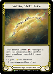 Voltaire, Strike Twice (Golden) [FAB075] (Promo)  Cold Foil | Total Play