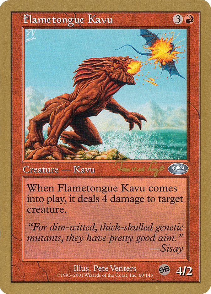 Flametongue Kavu (Tom van de Logt) (SB) [World Championship Decks 2001] | Total Play