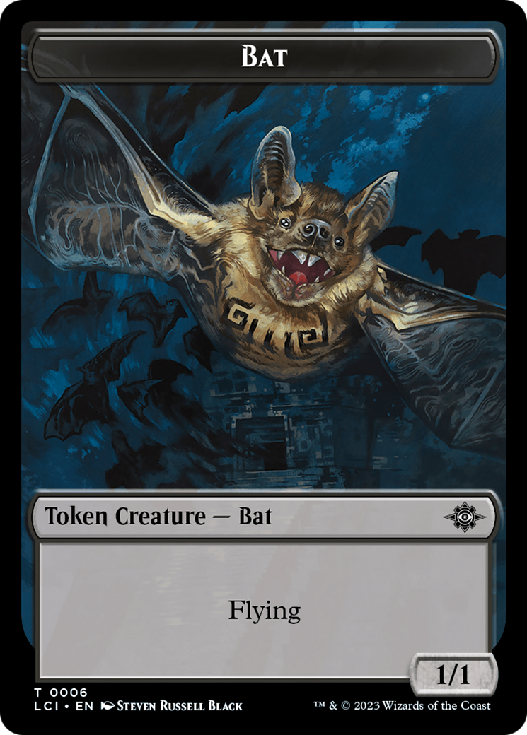Treasure (0018) // Bat Double-Sided Token [The Lost Caverns of Ixalan Tokens] | Total Play