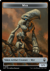 Construct // Myr Double-Sided Token [Modern Horizons 3 Commander Tokens] | Total Play