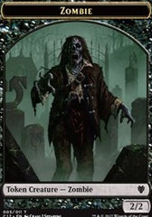 Zombie // Gold Double-Sided Token [Commander 2017 Tokens] | Total Play