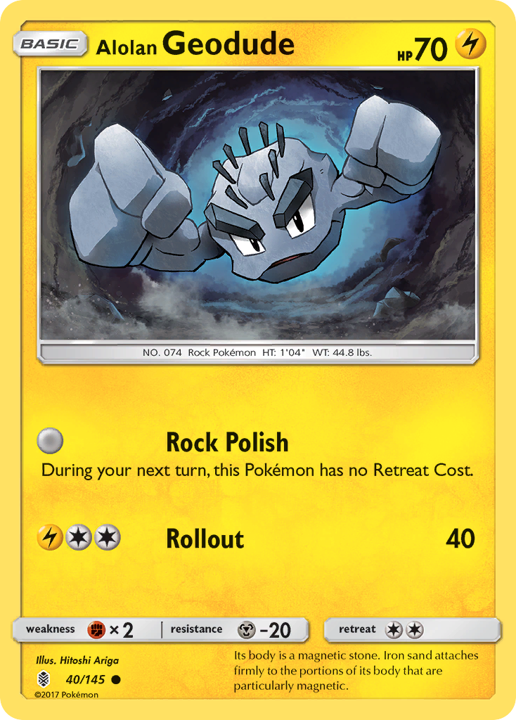 Alolan Geodude (40/145) [Sun & Moon: Guardians Rising] | Total Play