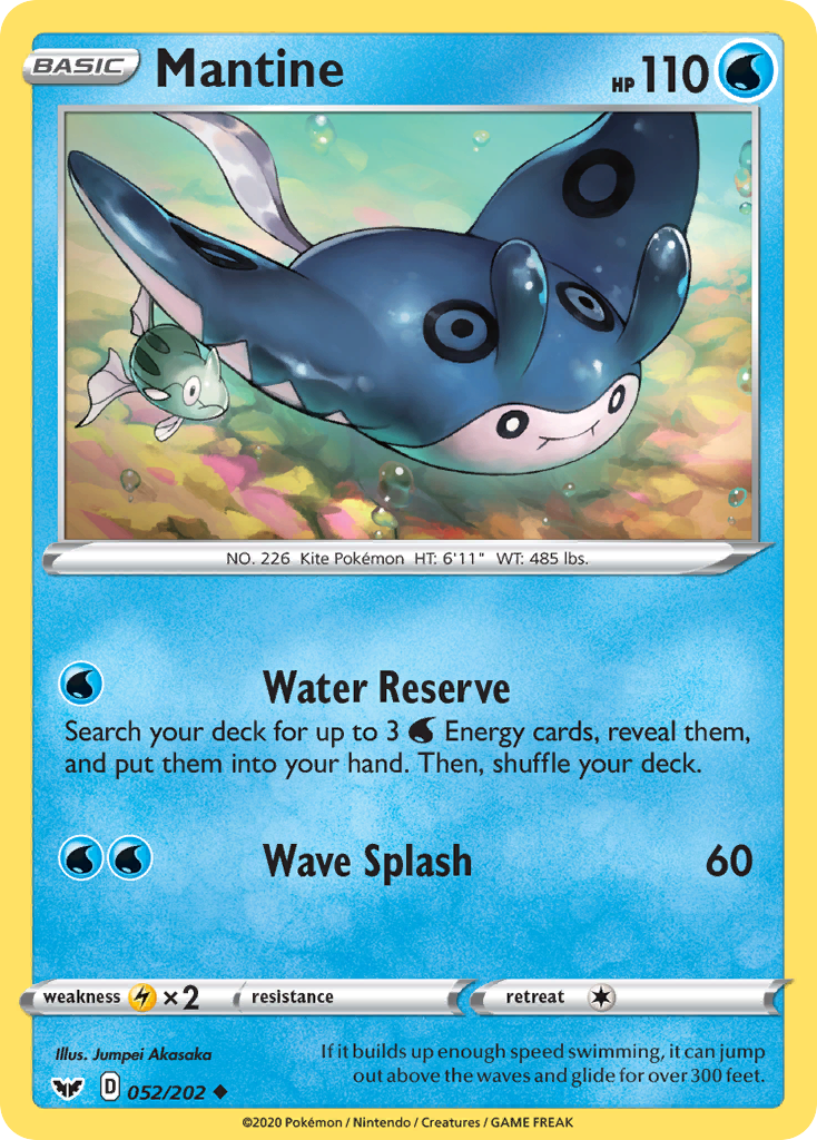 Mantine (052/202) [Sword & Shield: Base Set] | Total Play