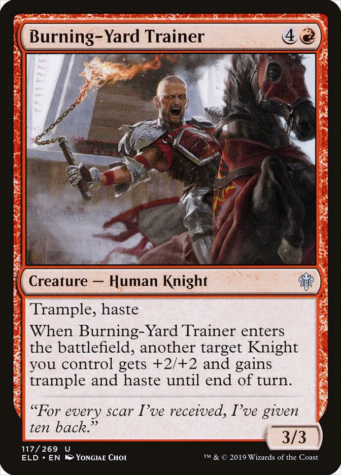 Burning-Yard Trainer [Throne of Eldraine] | Total Play