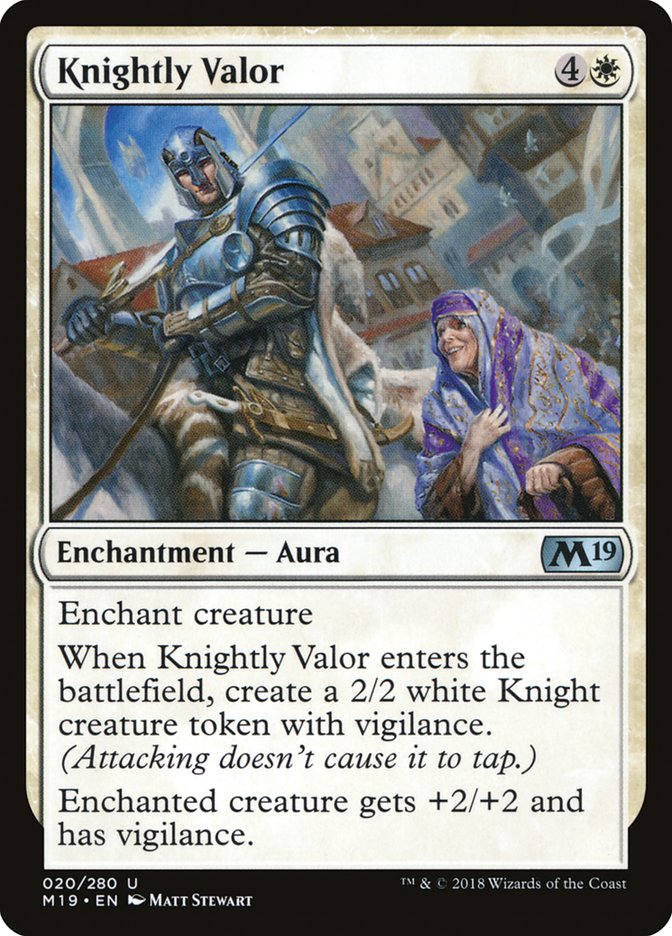 Knightly Valor [Core Set 2019] | Total Play