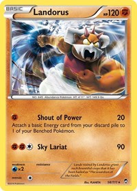 Landorus (58/111) (Theme Deck Exclusive) [XY: Furious Fists] | Total Play