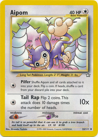Aipom (26/111) [Neo Genesis Unlimited] | Total Play