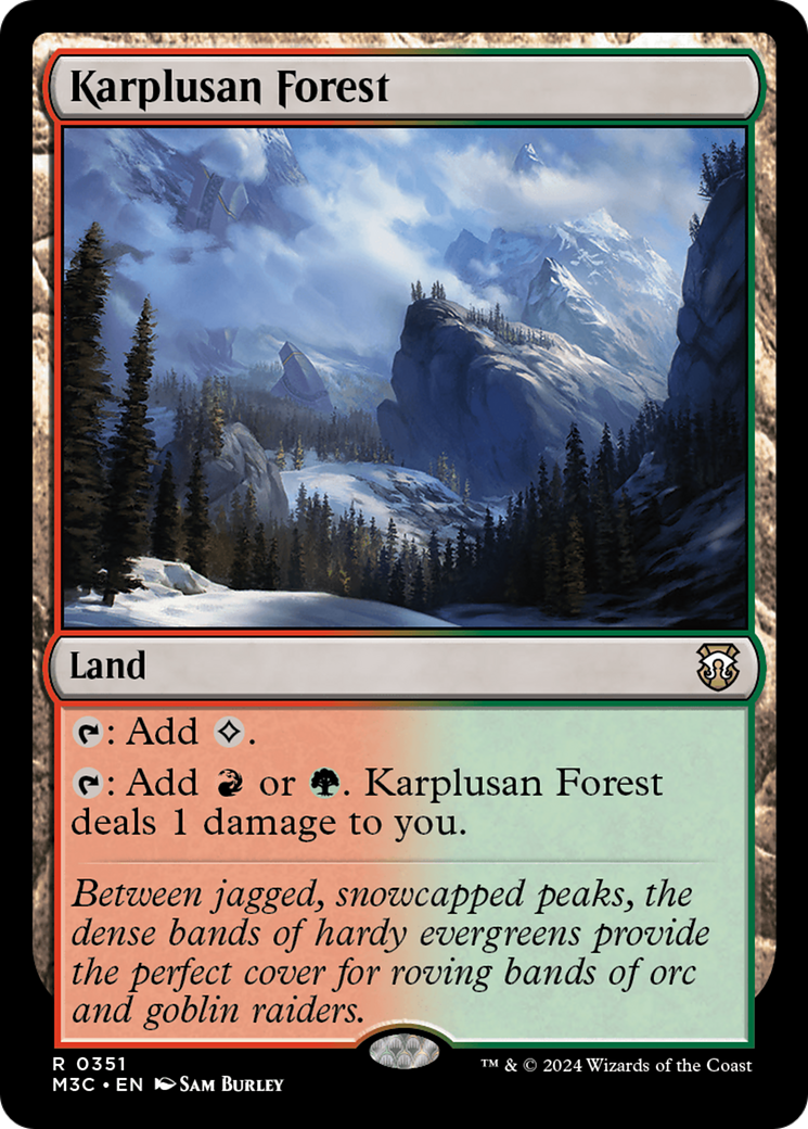 Karplusan Forest (Ripple Foil) [Modern Horizons 3 Commander] | Total Play