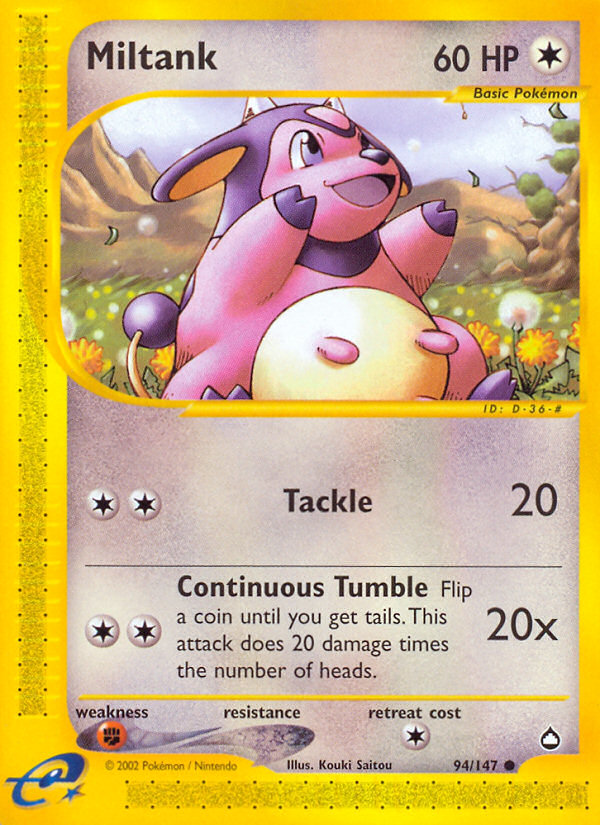 Miltank (94/147) [Aquapolis] | Total Play