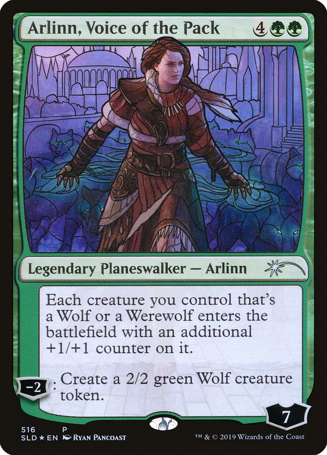 Arlinn, Voice of the Pack (Stained Glass) [Secret Lair Drop Promos] | Total Play