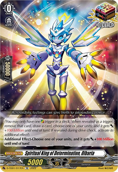Spiritual King of Determination, Olbaria (D-TD01/017EN) [Urara Haneyama -Bandmaster of Blossoming Bonds-] | Total Play