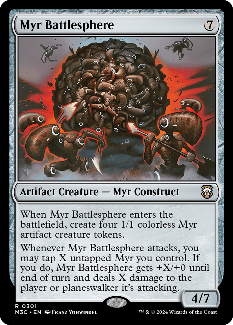 Myr Battlesphere (Ripple Foil) [Modern Horizons 3 Commander] | Total Play