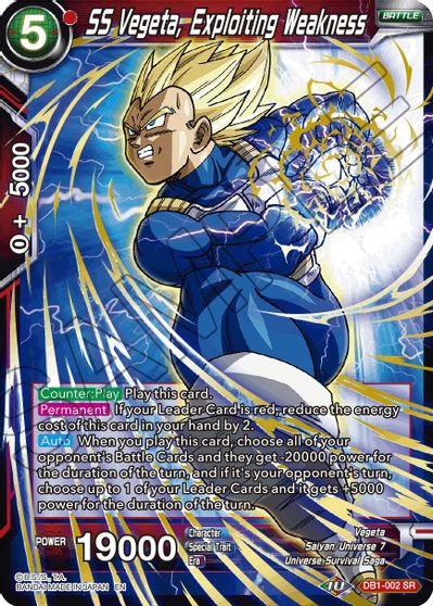 SS Vegeta, Exploiting Weakness (Reprint) (DB1-002) [Battle Evolution Booster] | Total Play