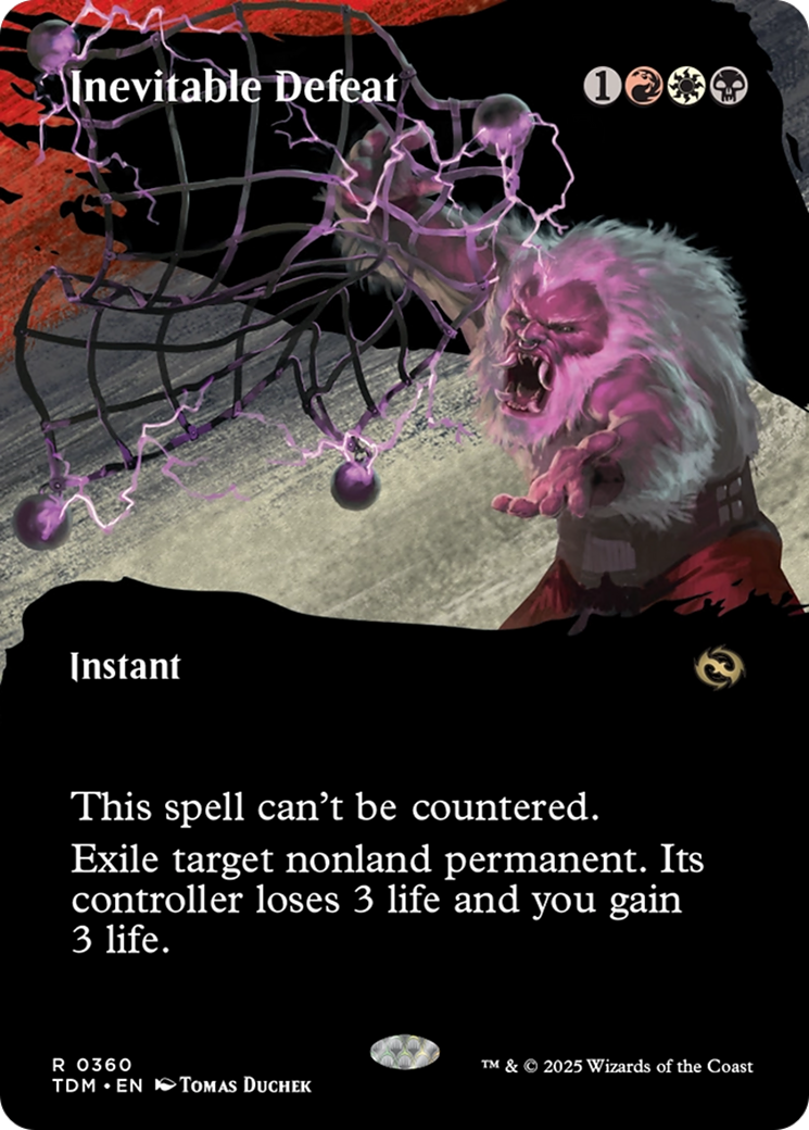 Inevitable Defeat (Borderless) [Tarkir: Dragonstorm] | Total Play