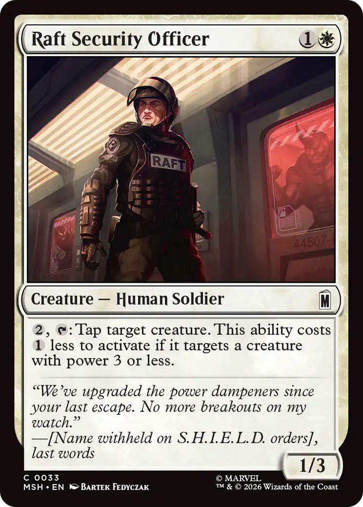 Raft Security Officer [Marvel Super Heroes] | Total Play