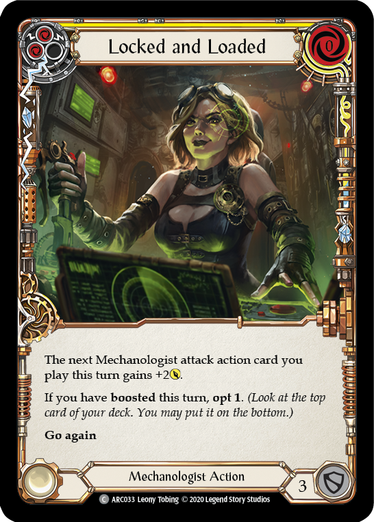 Locked and Loaded (Yellow) [U-ARC033] (Arcane Rising Unlimited)  Unlimited Rainbow Foil | Total Play