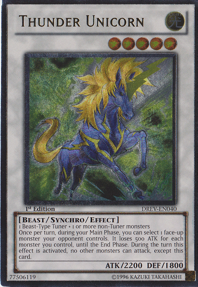 Thunder Unicorn [DREV-EN040] Ultimate Rare | Total Play