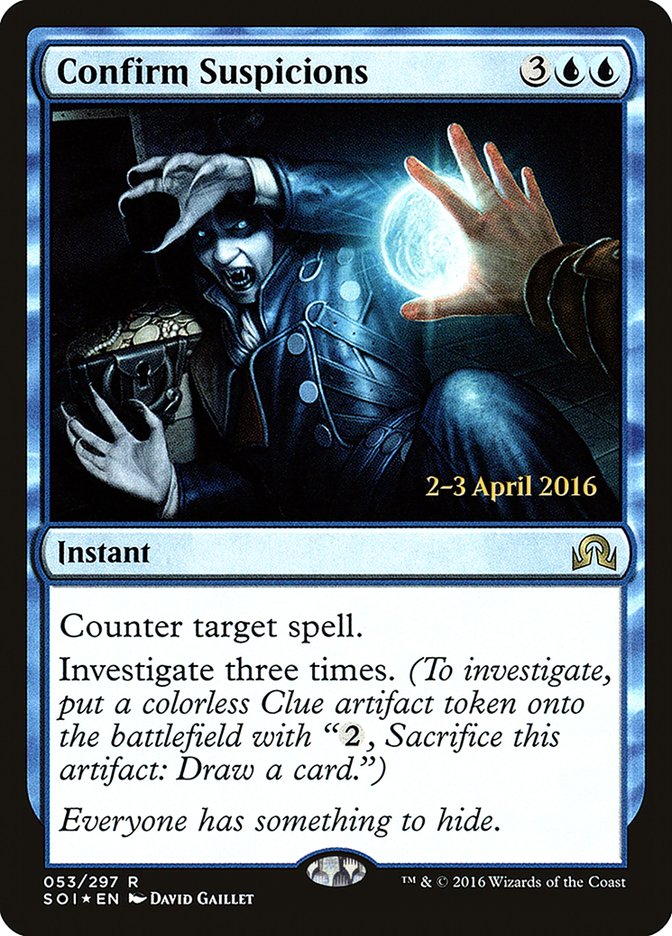 Confirm Suspicions [Shadows over Innistrad Prerelease Promos] | Total Play