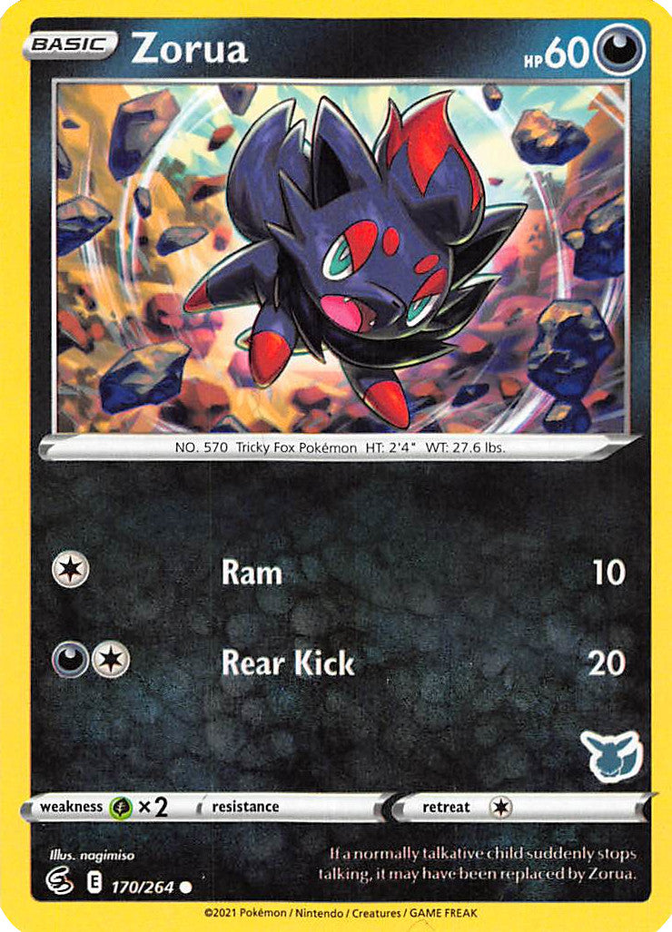 Zorua (170/264) (Eevee Deck) [Battle Academy 2022] | Total Play