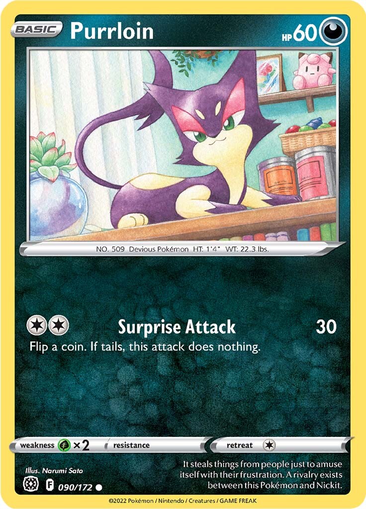 Purrloin (090/172) [Sword & Shield: Brilliant Stars] | Total Play