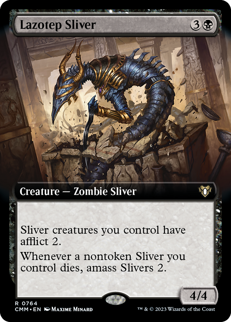 Lazotep Sliver (Extended Art) [Commander Masters] | Total Play