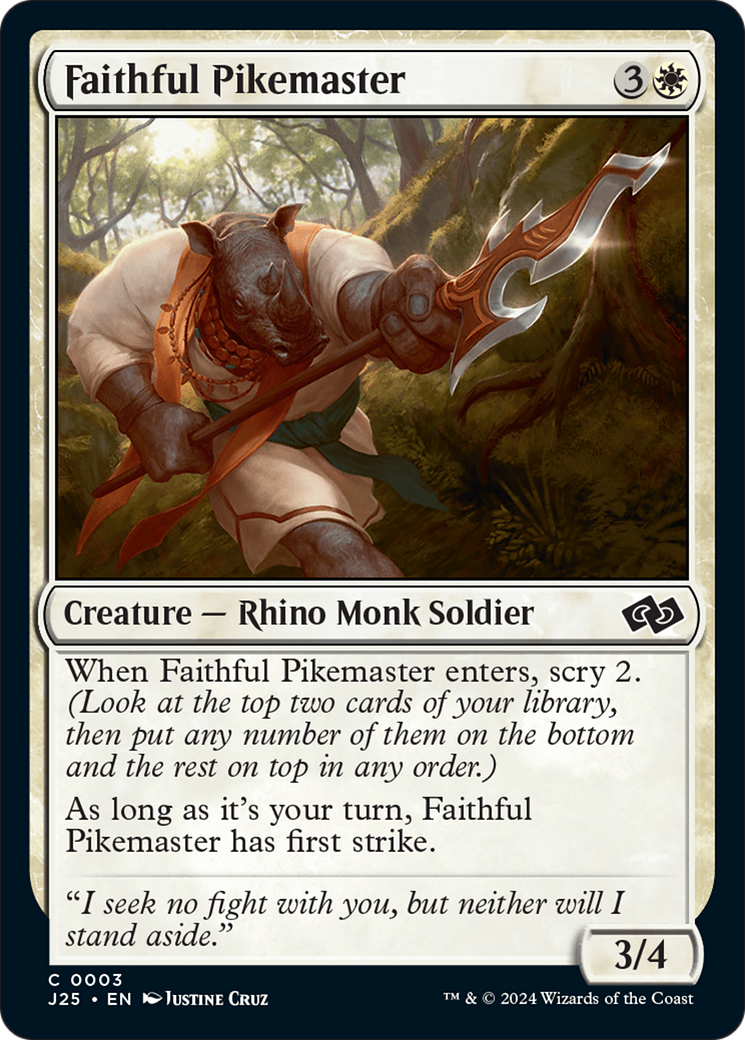 Faithful Pikemaster [Foundations Jumpstart] | Total Play