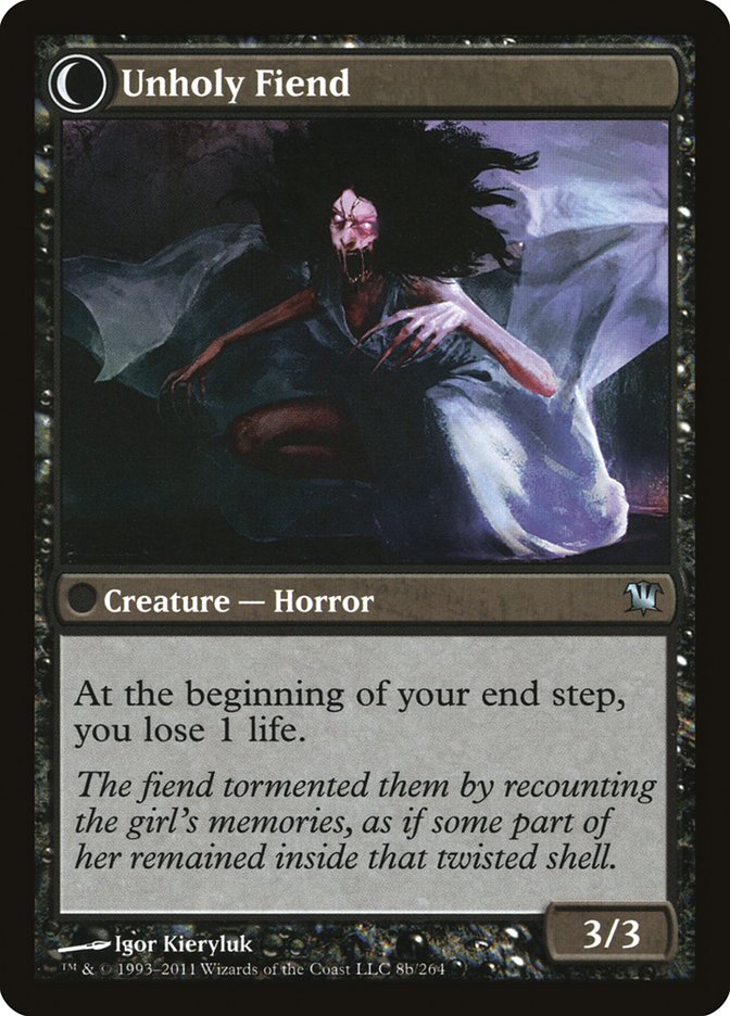 Cloistered Youth // Unholy Fiend [Innistrad] | Total Play